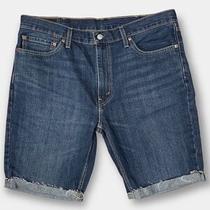 NEW Levi's 511 Men's Cutoff Blue Jean Denim Short Raw Edge Size 38